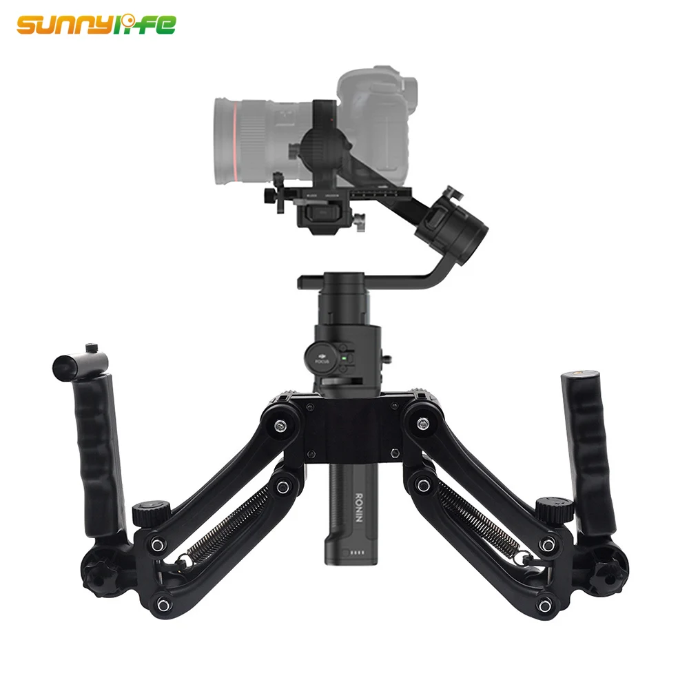 

New Arrival 4 Axles Dual Handheld Gimbal Stabilizers for DJI Ronin S OSMO/ OSMO Mobile/ 2