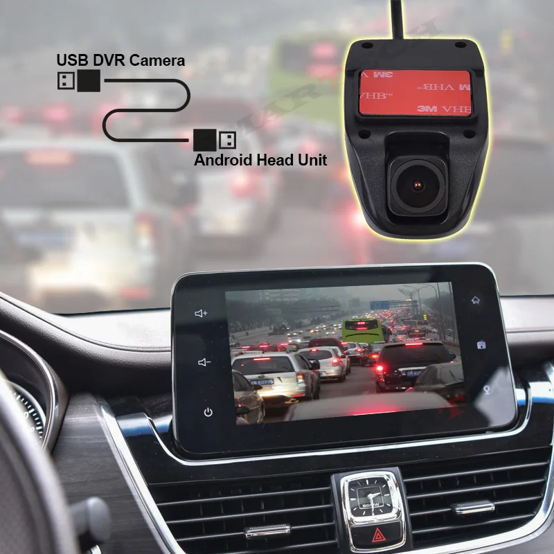 Android двойной объектив камера USB DVR камера с функцией ADAS FCWS Android радио USB DVRs фронтальная и задняя камера с двумя объективами DU201