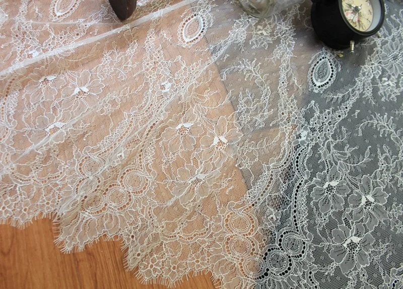 GLace 3 м/лот ткань для платья модная кружевная ресниц одежда юбка свадьба мягкая