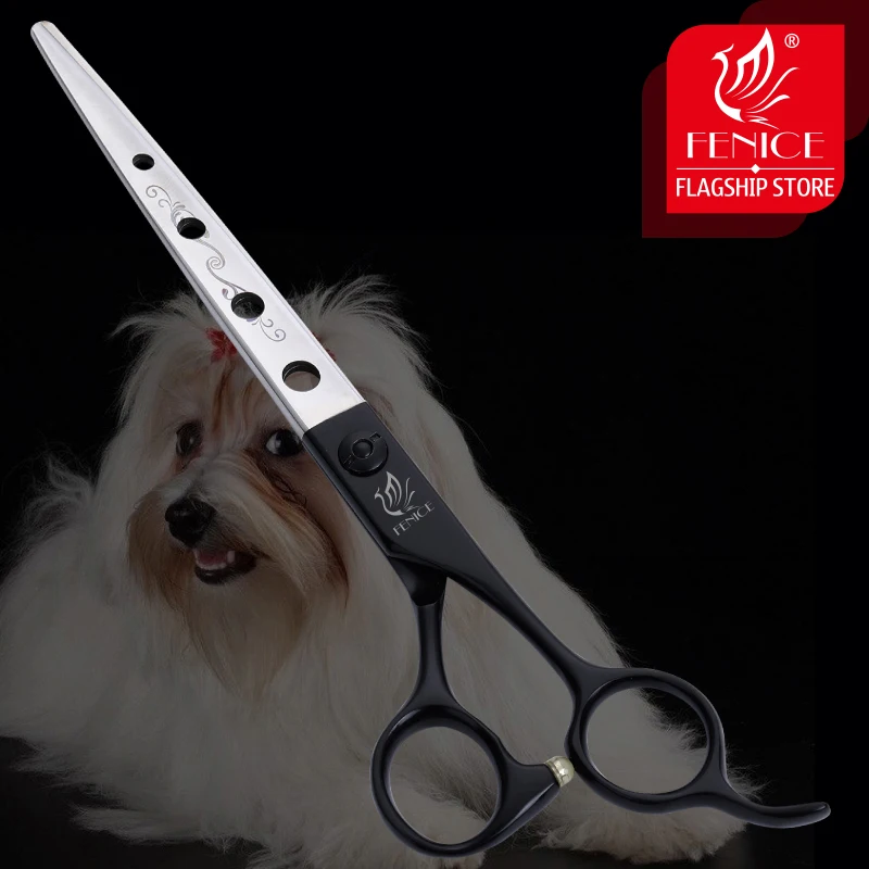 

Fenice 7.25 inch Professional Pet Grooming Scissors Dogs Hair Cutting Straight Shears
