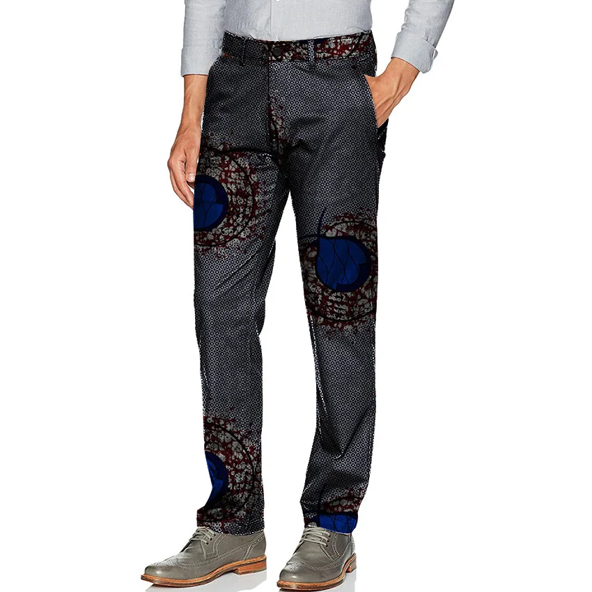Nice Edition Formal African Men Print Dress Pants Man Trousers Dashiki Festive Pattern Full Length Customized For Party |