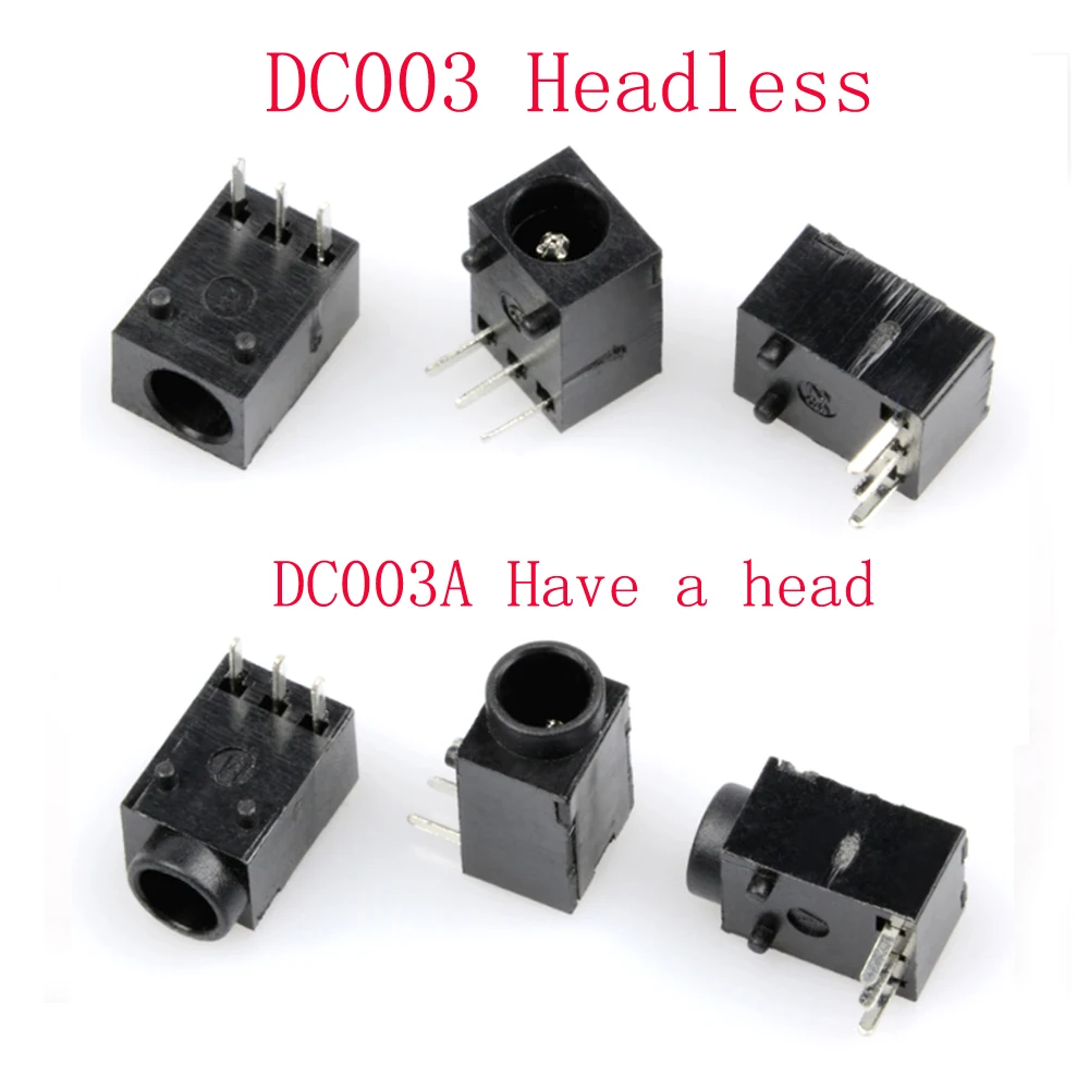10 шт. DC prise de Courant DC003 DC003A 3 pieds 5 В 2 А 5*1 мм DC003A|Соединители| |