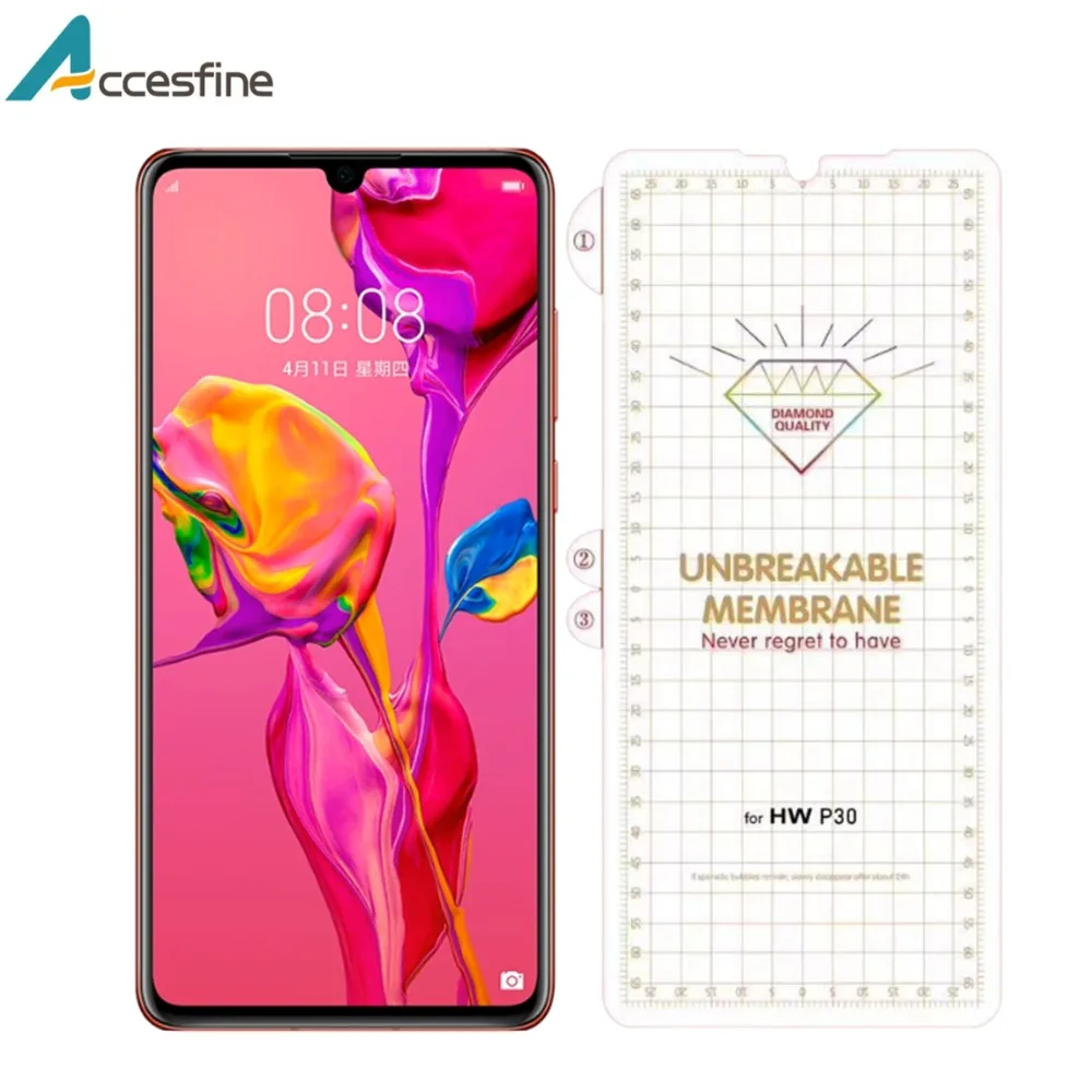 2х нано невидимая Защитная пленка для экрана Huawei P30 P20 Mate 20 Pro Lite Nova 4 3i 0 15 мм