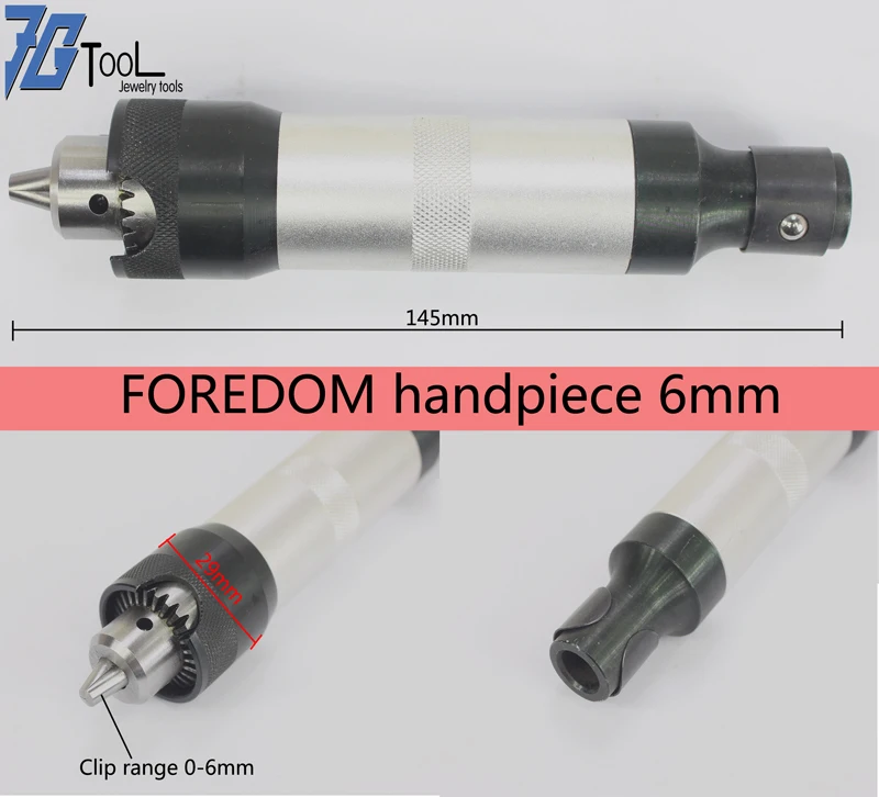 6mm silver Foredom Поворотный быстросменный наконечник гибкий вал 2,35 мм хвостовик инструмент для Foredom T30 держатель ножа ручной инструмент - Цвет: 6mm silver Foredom