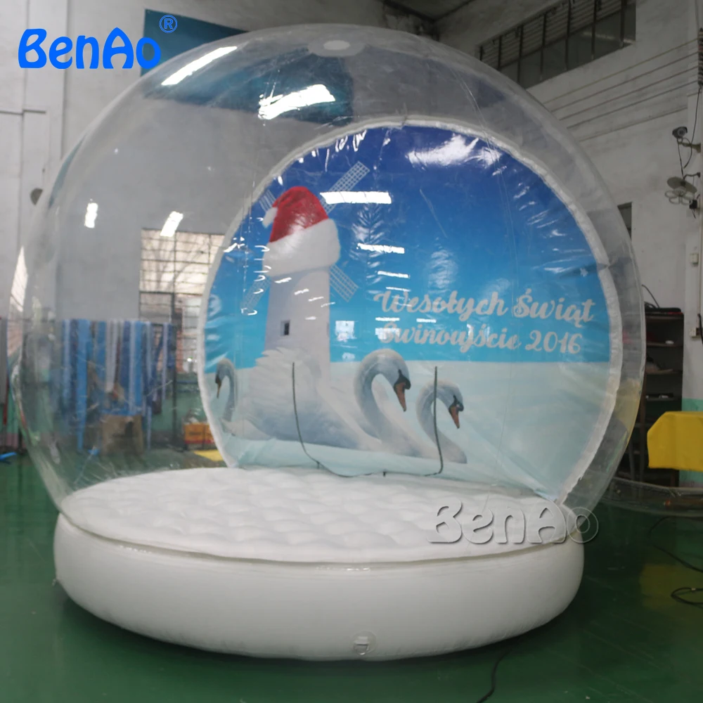 

X371 3.5m diameter inflatable snow globes/ Giant Snow Globe Christmas Outdoor Decoration Advertisement,