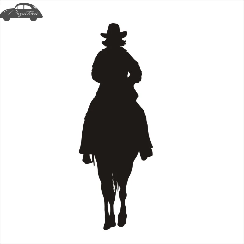 Верховая езда Гонки Наклейка автомобиля наклейка с ковбоем Horserace плакат