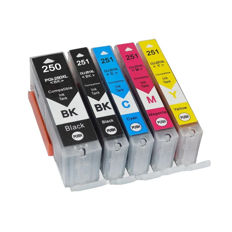 5 шт. картриджи для струйных принтеров canon PIXMA MG5420 MG5422 MG5520 MG6320 MG6420 MG7120 | Компьютеры и