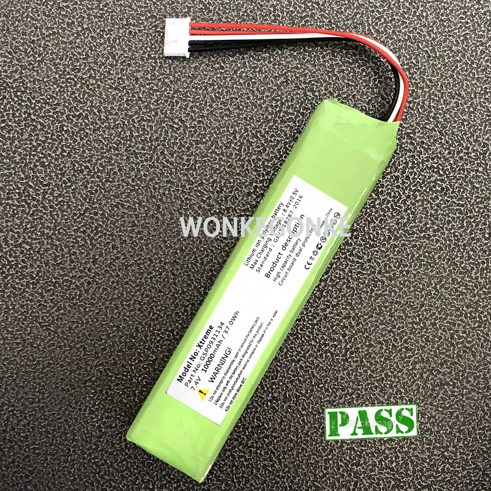 Аккумулятор WONKEGONKE 10000 мАч для JBL GSP0931134 Xtreme flip 3 4 flip3 flip4 GSP872693 01|Аккумуляторы
