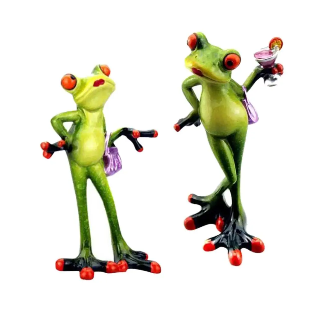 

2 шт., фигурка лягушки из смолы