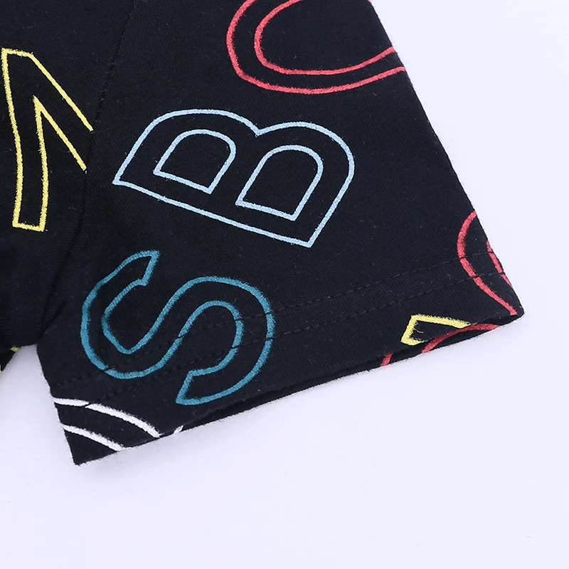 Летние детские комбинезоны с буквенным принтом комбинезон для маленьких девочек