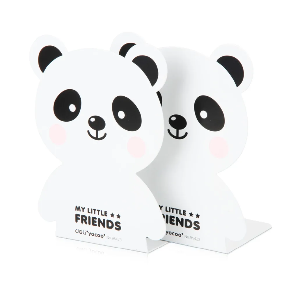 1 пара/лот милый металлический книжный держатель с мультяшными животными панда