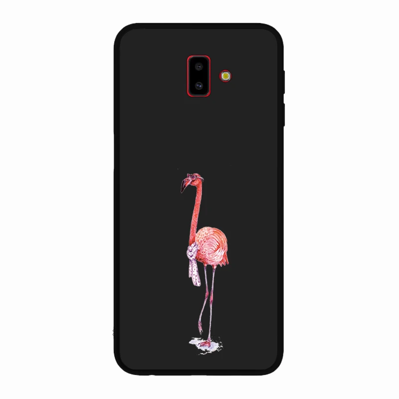 Мягкий силиконовый черный чехол для samsung Galaxy J4 J6 Plus J3 J5 J7 2017 Прочный с изображением