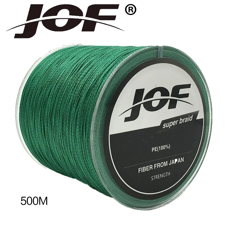 Плетеная многонитевая рыболовная леска JOF 8 нитей 500 м|jof 8strand|fishing line500m braided |