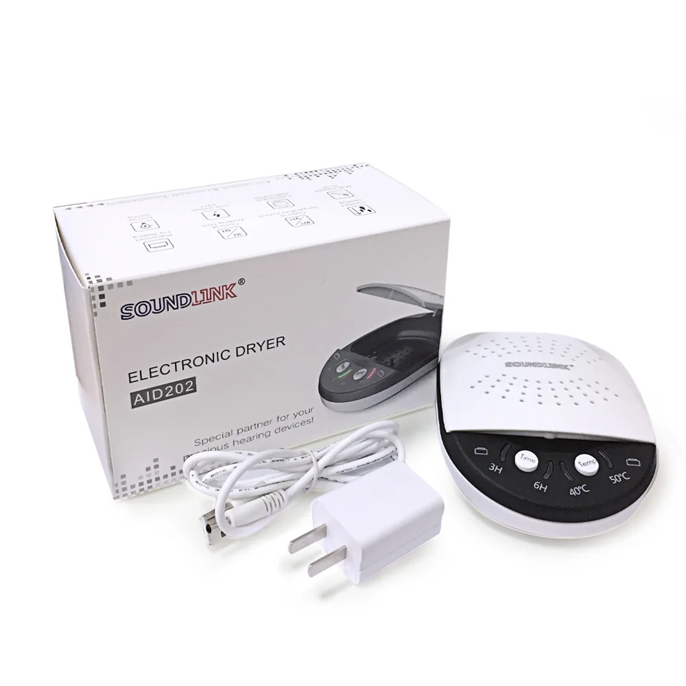 US plug Слуховой Аппарат Осушитель электронный сушильный чехол Сушилка Сухой ящик с 3/6 часовым таймером Aid202 - Цвет: US plug