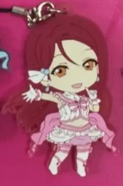 7 Love Live аниме брелок Kotori Nico Rin Umi Maki Chika Dia Riko Yoshi kc Kunikida Kanan резиновый ремешок/телефон талисманы G857san - Цвет: 7