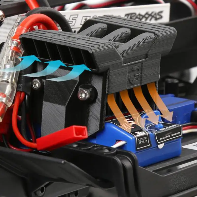 TRX4 ESC Радиатор Вентилятор охлаждения Защитная крышка для 1/10 Rc Гусеничный