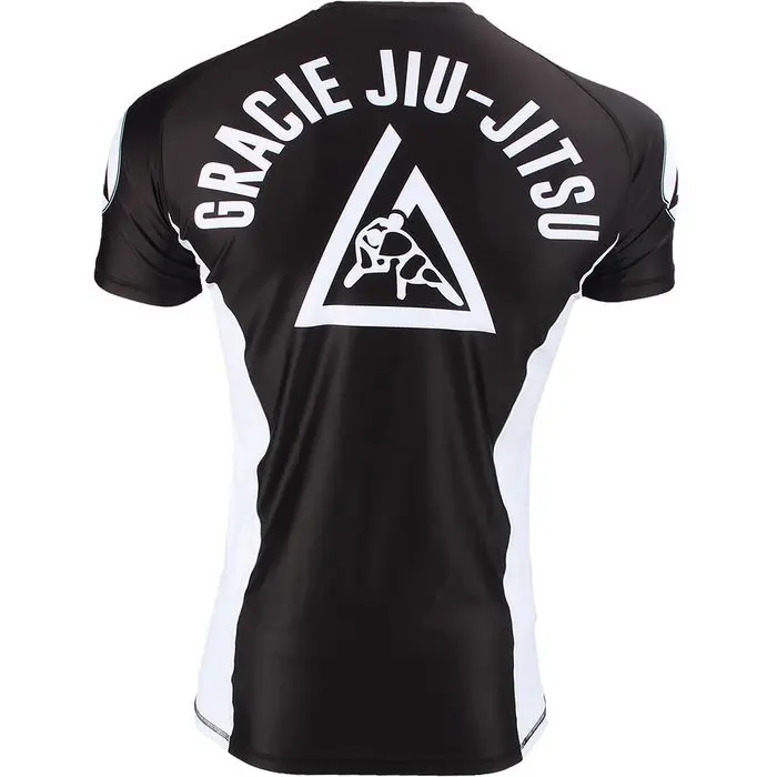 JJ Рашгард Тайланд Тигр черно белая одежда для бодибилдинга MMA FIGHT TOPS man sharper|Майки