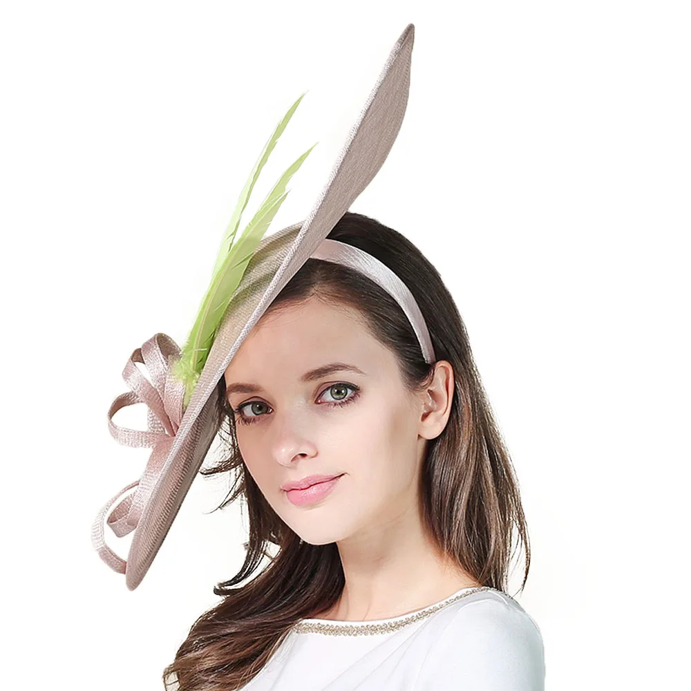 Женская винтажная шляпка Дерби FS большая для церкви и торжественных случаев