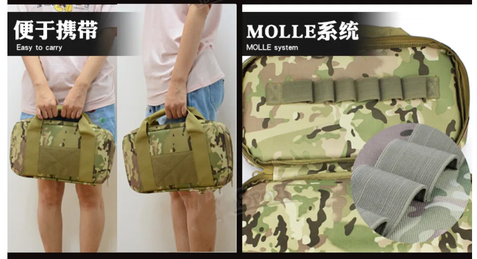 

38*22*5cm Outdoors Sport Portable Molle Tactical Bag Oxford Multifunction SLR Camera Carry Bag Waist Hand Shoulder Bag