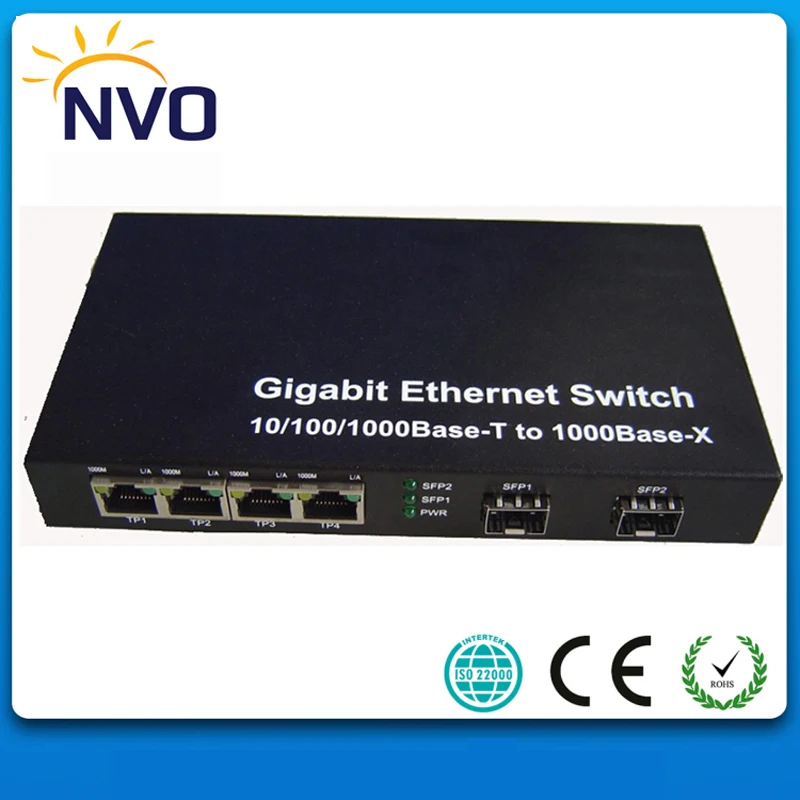 4 1000 м оптоволоконные порты + 2 гигабит SFP порта Ethernet волоконно оптический