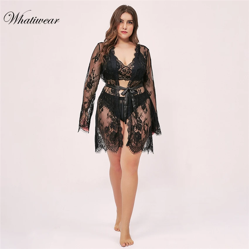 Whatiwear цельная ночная рубашка Ночное эротическое нижнее белье кружевные разрезы ночная рубашка с v-образным вырезом Ночная рубашка в винтажном стиле женская пижама
