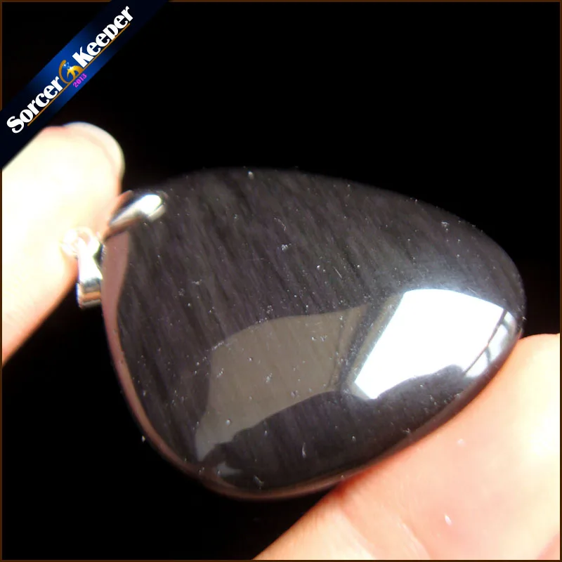 Hot Crystal Jewelry Accessory Pendant Natural Obsidian Stone Beads Statement Necklace Pendants For Men Jewellery Bijou SS614 | Украшения и