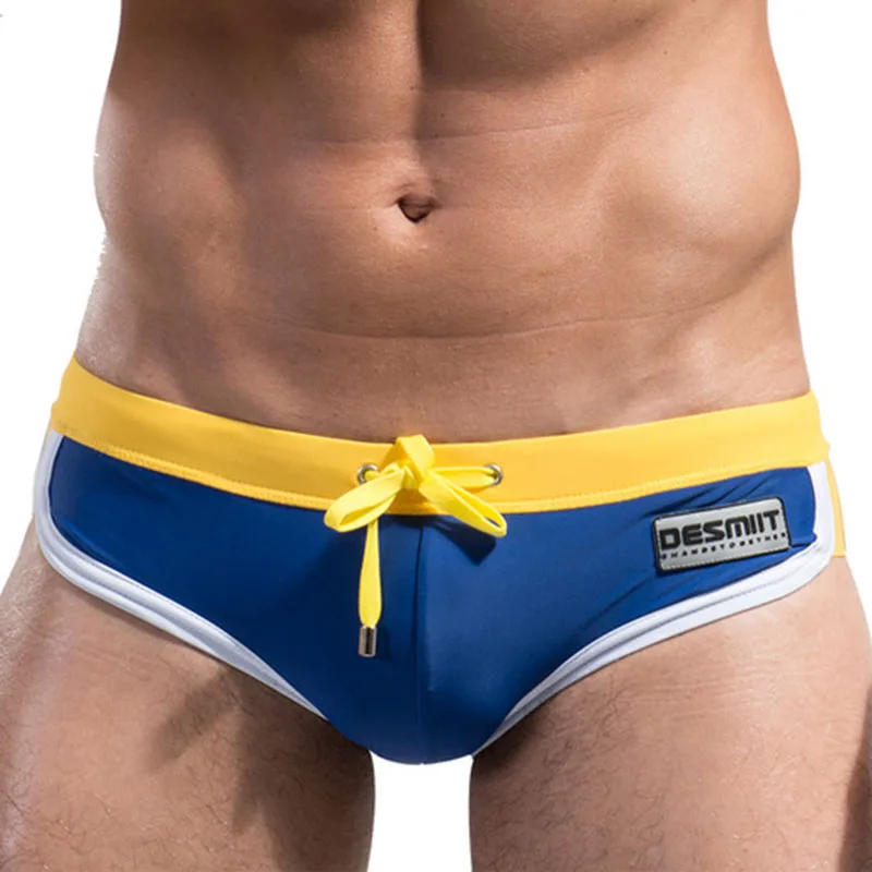 Мужские плавки для плавания Desmiit черные шорты пляжная одежда мужчин гей трусы