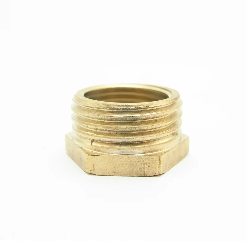 Латунная втулка редуктора с шестигранным хвостовиком BSP 3/8 дюйма x 1/2 стандарт