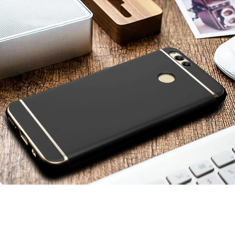 Чехол для телефона 3 в 1 Жесткий Huawei Y5 Y6 Y7 Prime Y9 2018 ультра тонкий защитный чехол Pro 2019