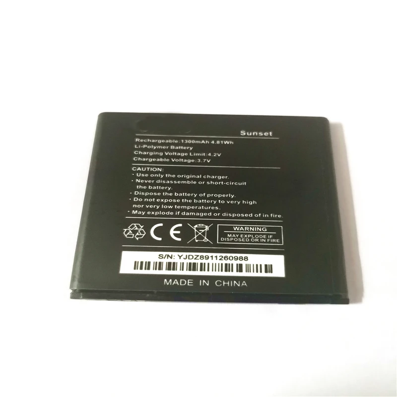 Новый оригинальный аккумулятор для Wiko Sunset 1300mAh 3 7 v 4.81wh высокое качество Мобильный