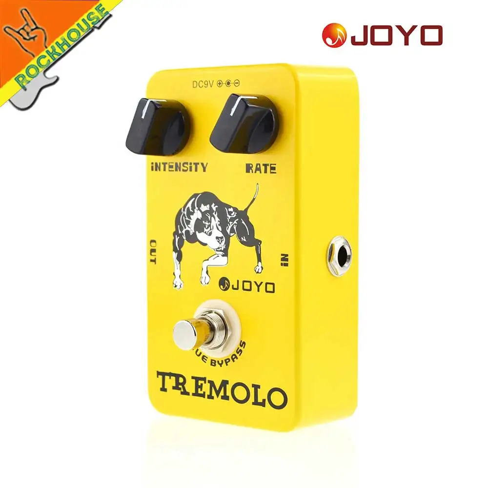 JOYO JF09 тремоло гитары педаль эффектов аналоговый stompbox интенсивность Регулируемый
