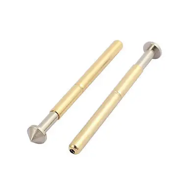 

100pcs P156-E 2.36mm Dia 33.8mm Length Metal Spring Pressure Test Probe Needle