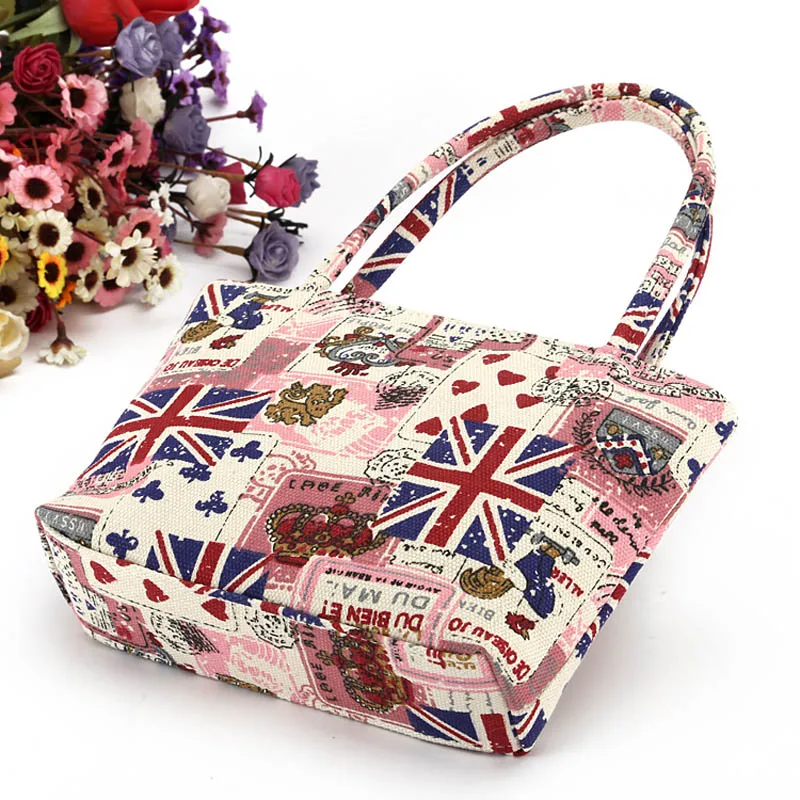 Модная красивая Холщовая Сумка для девушек Женская Повседневная сумка на одно