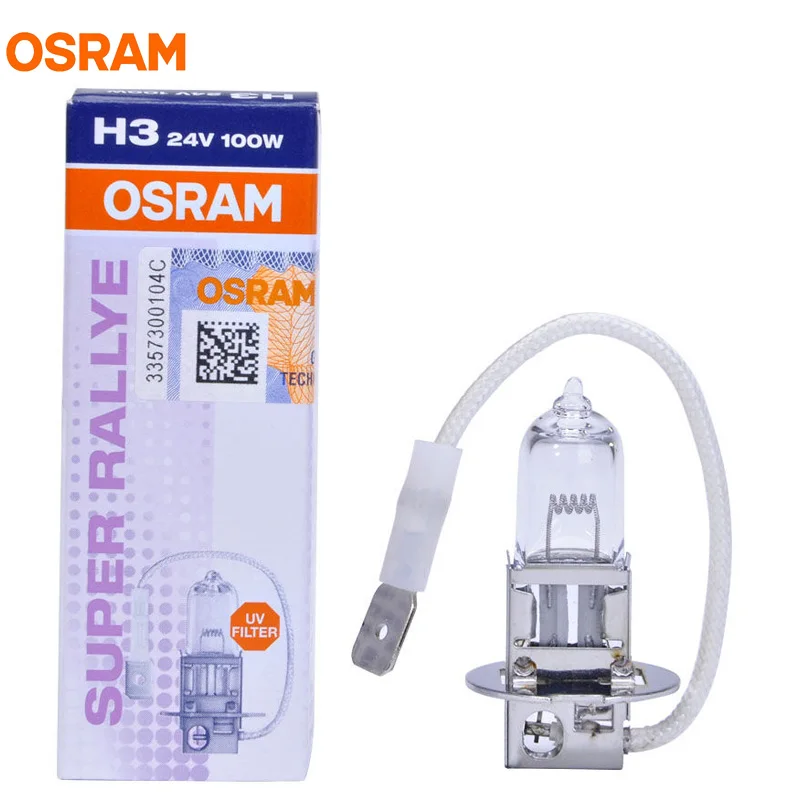 OSRAM H3 62243 24 В 100 Вт PK22s OFFROAD стандарт лампа грузовик галогенные лампы Off Road фар УФ