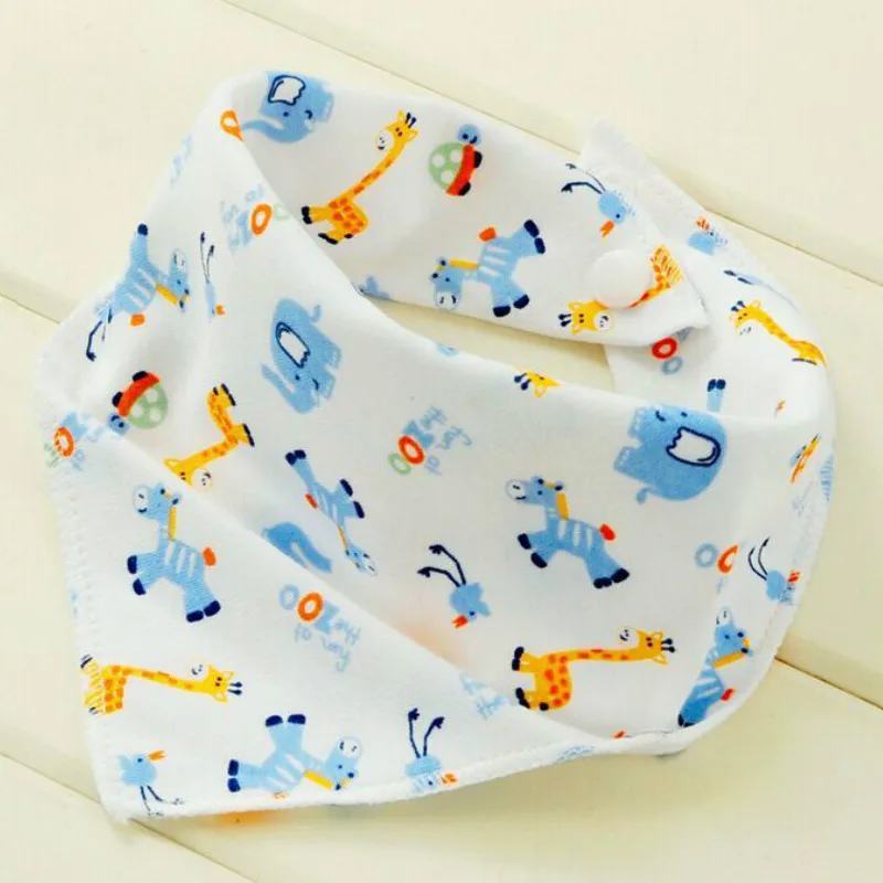 3pcs/lot Organic Cotton Double Layers Kids Baby Bibs Towel Bandanas Triangle Burp Saliva Infant Toddler Bandana Scarf TRK0003 | Детская