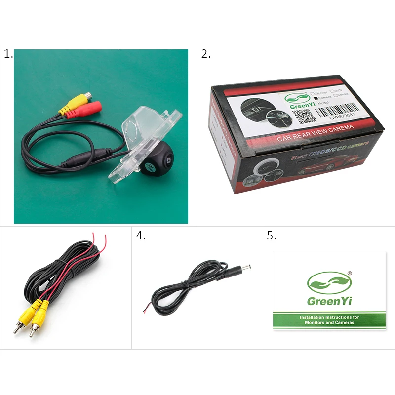 GreenYi HD 170 градусов Sony MCCD Рыбий глаз объектив звездный свет ночное видение камера