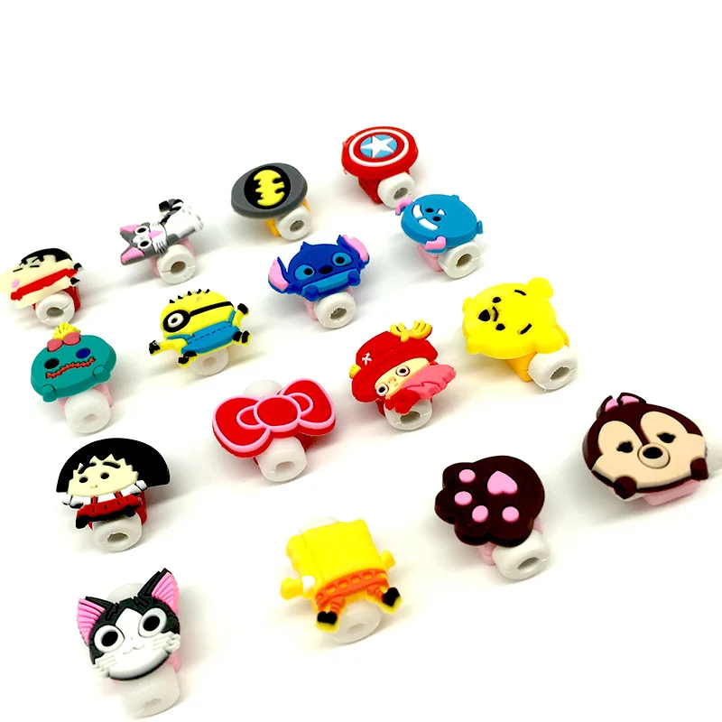 ISKAS протекторы для кабеля мультяшный кабель протектор Kabel управление Usb дорожный