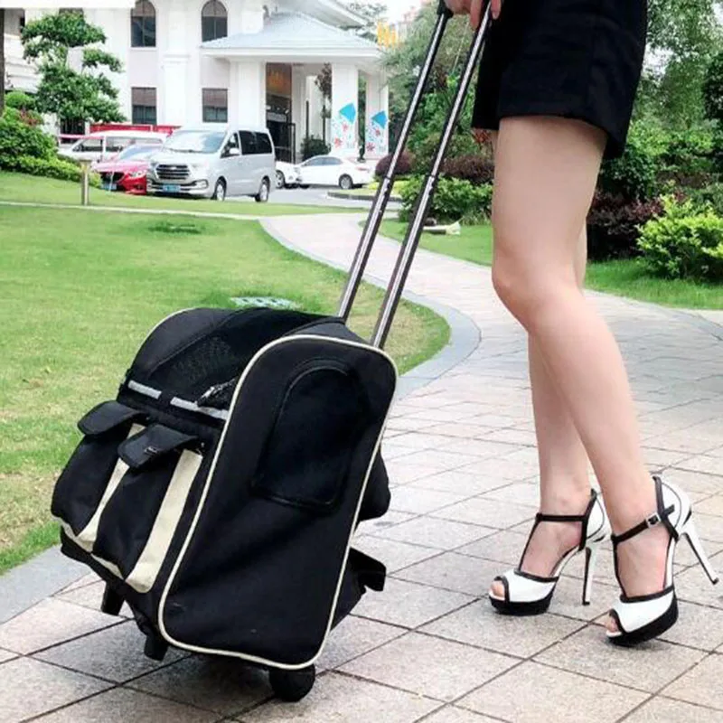 Дышащая сумка для домашних животных многофункциональная тележка собак доступно