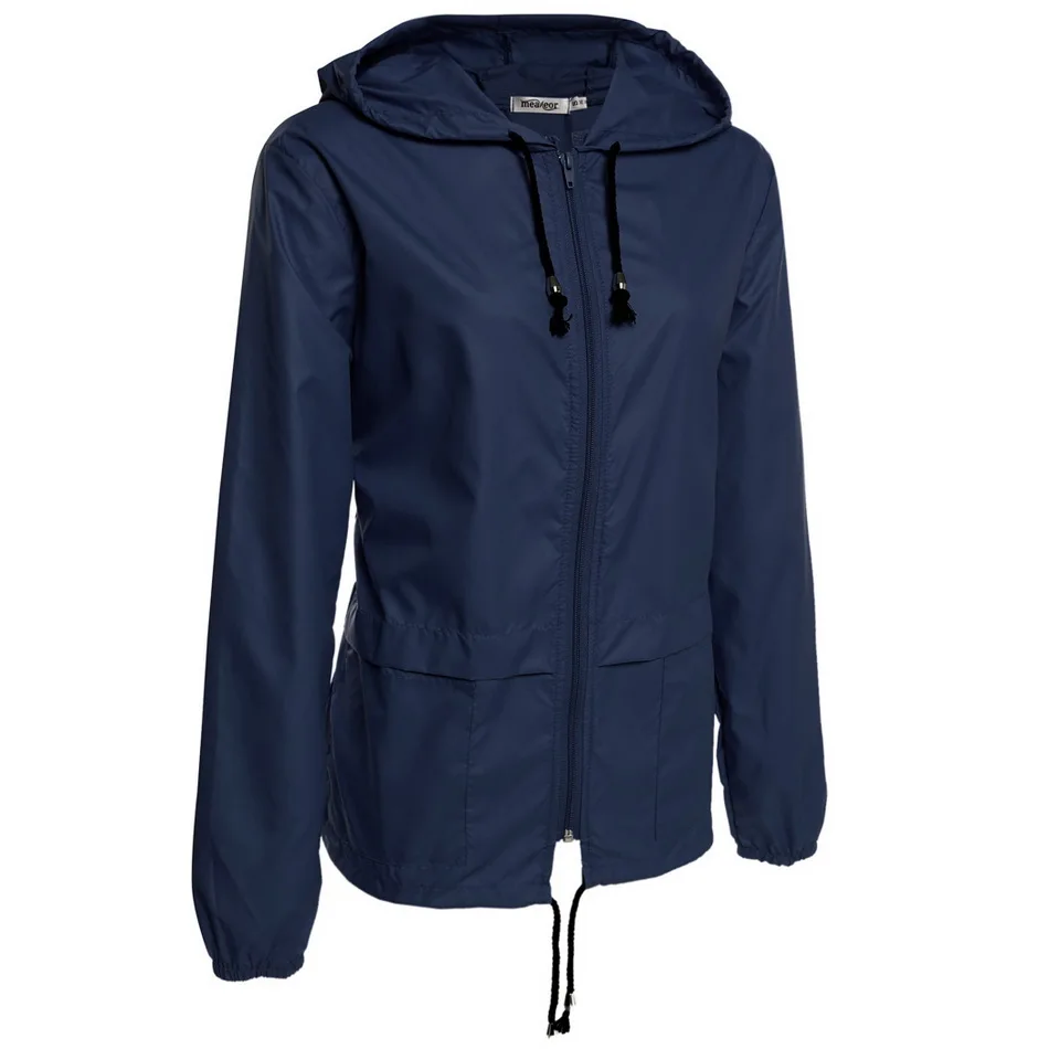 Meaneor осеннее пальто Женская куртка с капюшоном 2017 зимняя тонкая длинным рукавом