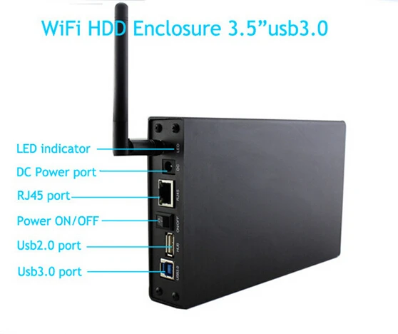 USB3.0 Беспроводной Жесткий диск с WI-FI hdd 3 5 &quotс повторителя хранения жесткий