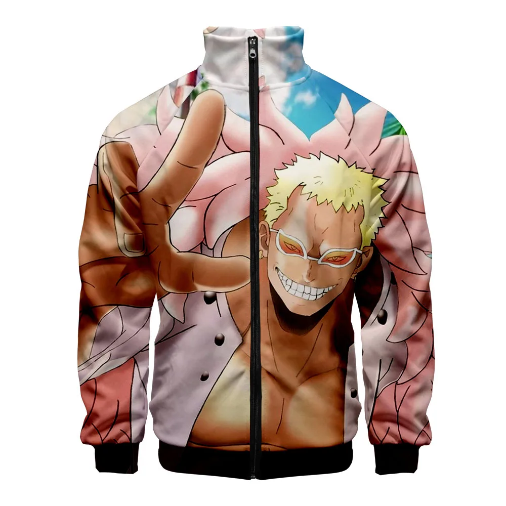 

One Piece 3D Printed Stand Collar Zipper Jacket Women/Men Fashion Long Sleeve Jacket 2019 Hot Sale Harajuku Streetwear Clothes