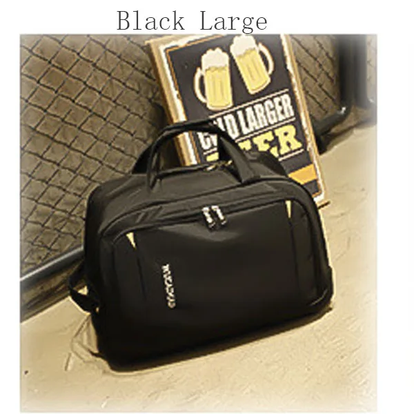 Black Large Новая Водонепроницаемая дорожная сумка для ручной клади, толстый стильный чемодан на колесиках, багаж на колесиках для женщин и мужчин, дорожные сумки, чемодан с колесиками - Цвет: Black Large