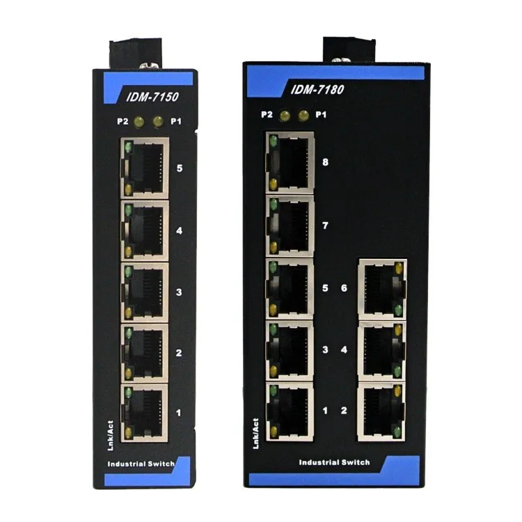 IDM 7180 5 портовый 8 промышленный коммутатор 12 В 24 в начальный уровень 100 м
