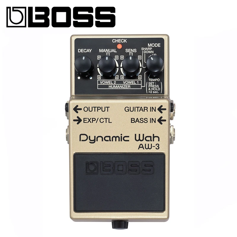 Boss AW-3 динамическая педаль Wah для гитары или баса с контролем темпа входом педали