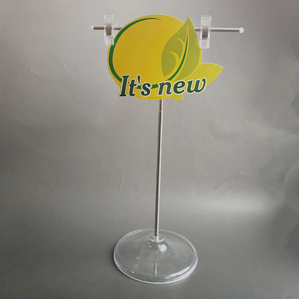 Пластиковые рекламные плакаты с регулируемым размером от H 26 до 63 см на