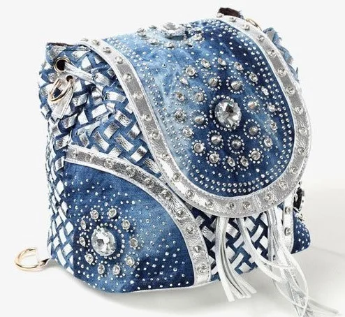 

2018 New Women Bag Gold Or Sliver fashion ladies handbag designer weave style tassel women shoulder bags