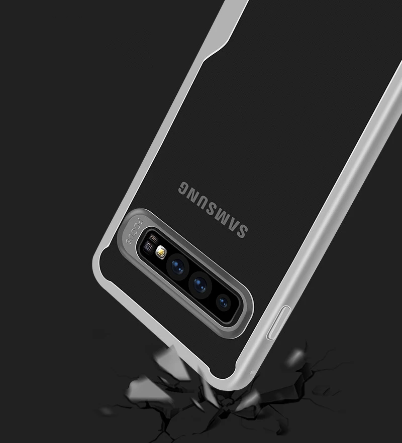Прозрачный чехол для Samsung Galaxy S10 Plus S10e A70 A50 A40 A2 Core S8 S9 Ударопрочный Мягкий