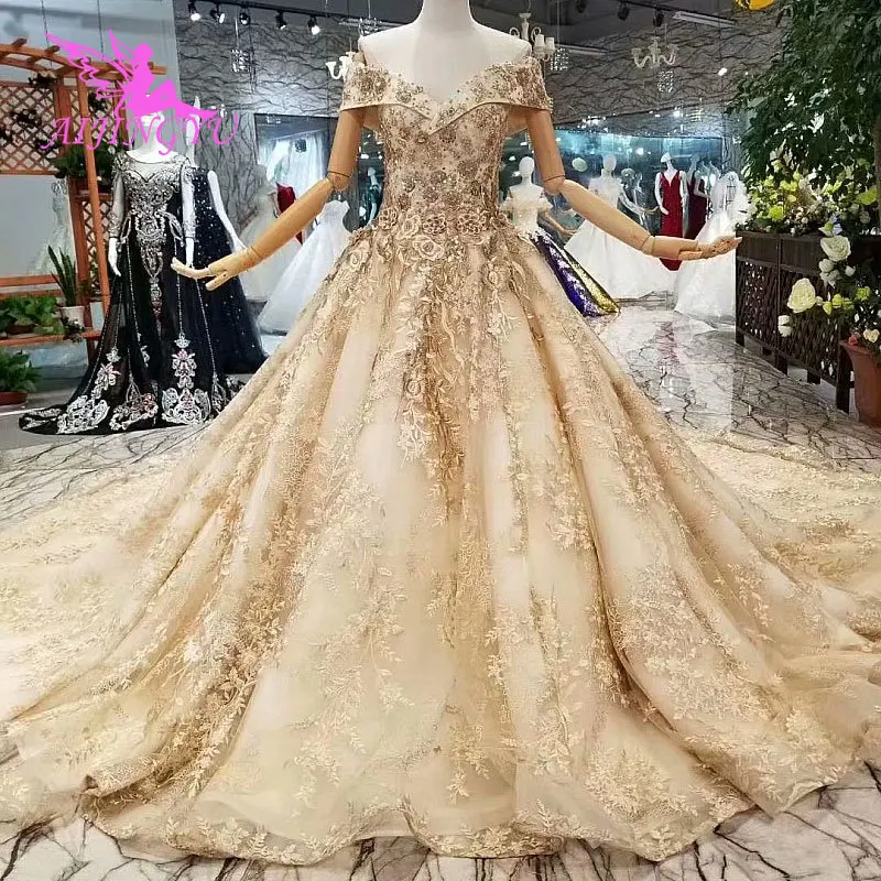 

AIJINGYU Wedding Dresses Plus Size Simple 2021 2020 Korean Marriage For Bride South Africa Design Arabic Wedding Dress Attire