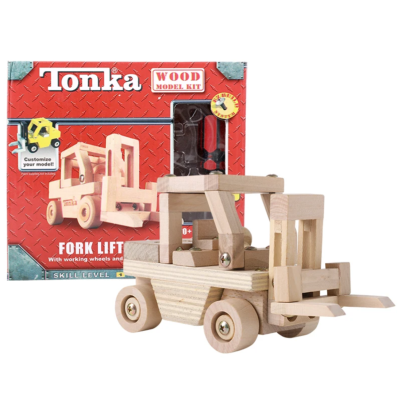 TONKA винтовые игрушки деревянные для детей деревянная разборка модель сборки