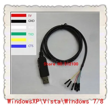 Бесплатная доставка 2 шт. FT232 флэш-кабель USB для TTL флэш-строки загрузки с CTS RTS |